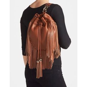 DOLCE VITA ‘Amber’ Fringe Leather Backpack